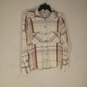 Free People Women's Button Down Blouse Size XS